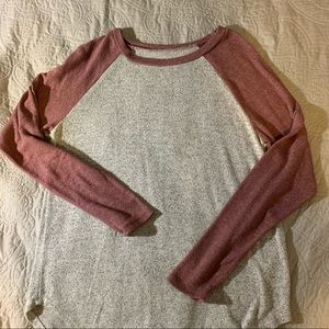 AEO baseball tee. soft and sexy plush